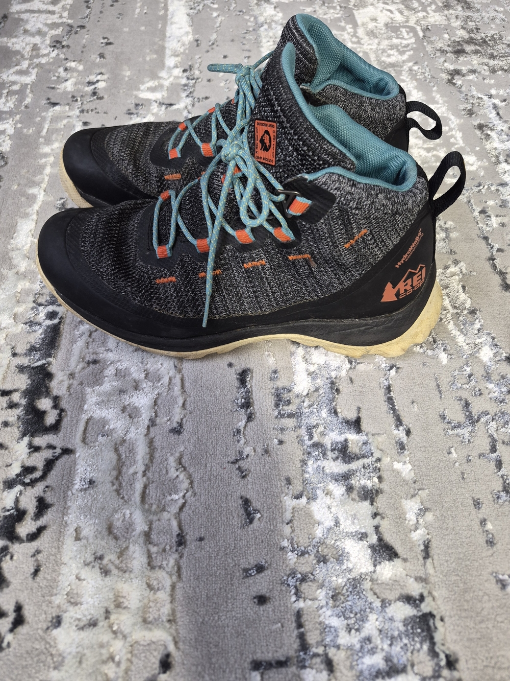 REI Co-op x Outdoor Afro women's Hiking Shoes Size 7 grey Boots Camp Trail